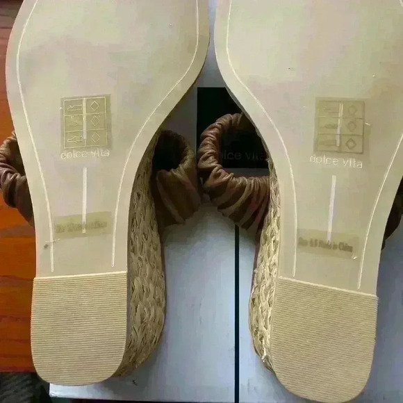 Dolce Vida Gold Multi Stella Slip On Wedge-Size 9.5 M - Picture 7 of 8